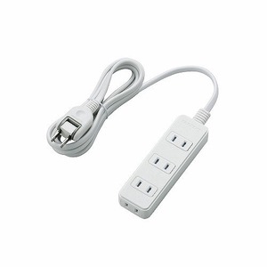 まとめ得 エレコム　ほこりシャッター付き電源タップ 2m 2ピン 4個口 ホワイト T-ST02-22420WH x [2個] /l