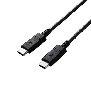 エレコム USB2.0ケーブル/C-Cタイプ/認証品/PD対応/3A出力/2.0m/ブラック U2C-CC20NBK2 /l