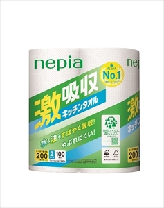 まとめ得 ネピア激吸収キッチンタオル２ロール１００カット 王子ネピア キッチンタオル x [5個] /h