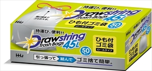 まとめ得 ＲＤ４５ 紐付きロールゴミ袋 半透明 ４５Ｌ ５０枚 ハウスホールドジャパン ゴミ袋・ポリ袋 x [2個] /h