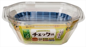 まとめ得 おべんとカップｅチェック柄オーバル ５０枚入 東洋アルミ お弁当用品 x [10個] /h