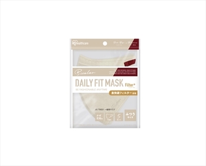 まとめ得 ＤＡＩＬＹ ＦＩＴ ＭＡＳＫ フィルタープラス 立体ふつうサイズ５枚 ニュアンスグレー×ナイトブルー x [8個] /h