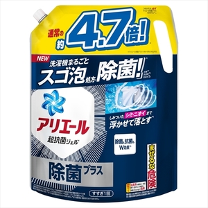 まとめ得 アリエールジェル除菌プラス つめかえ超ウルトラジャンボサイズ Ｐ＆Ｇ 衣料用洗剤 x [3個] /h