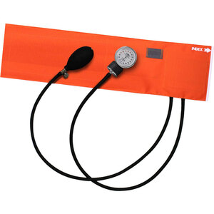 ＦＯＣＡＬ アネロイド血圧計 ＦＣ-１００Ｖ ナイロンカフ オレンジ /k