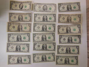 【計31ドル】米ドルおまとめ 10ドル紙幣/5ドル紙幣/1ドル紙幣 旧札含む　ドル札 アメリカドル ドル紙幣