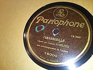 「GRANADINA」「FANDANGUILLO」JOSELITO（仏parlophone 16000）