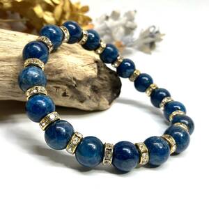  apatite Power Stone bracele natural stone breath 10mm men's * lady's ( long Dell : Gold ) better fortune .. beads breath 0