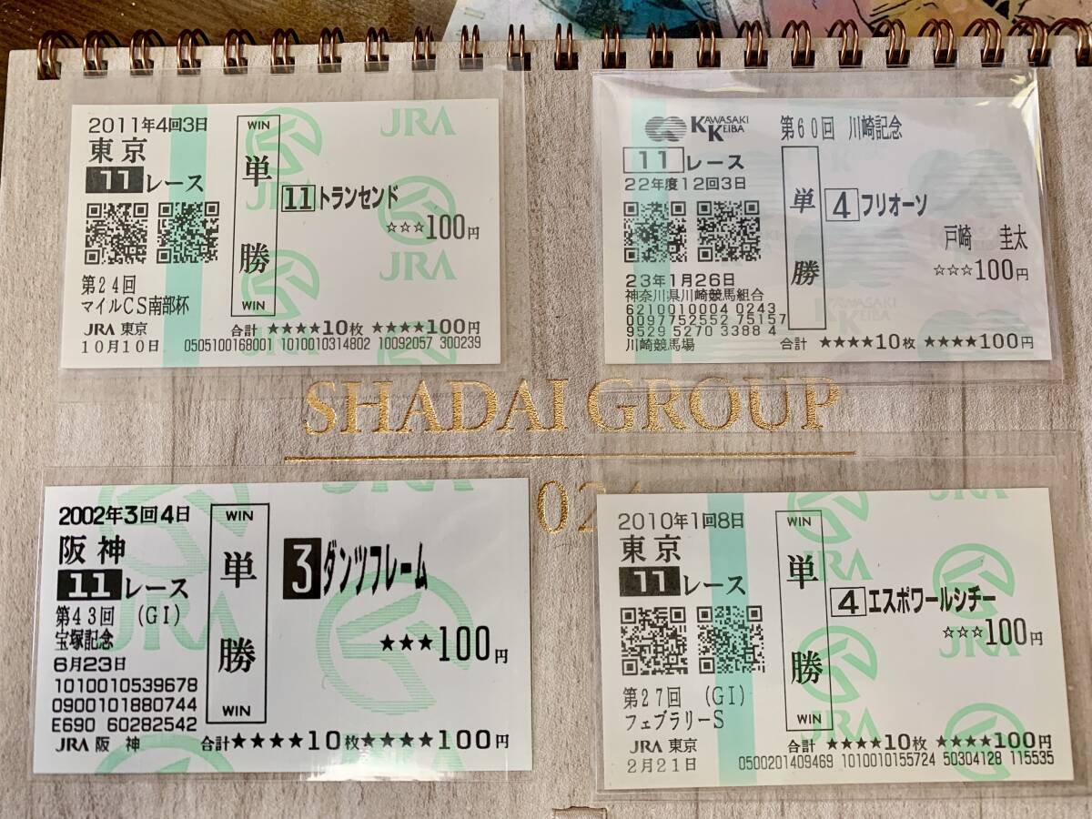 スティルインラブ全出走レース現地単勝馬券20枚セット スティルインラブ全出走レース現地単勝馬券20枚セット