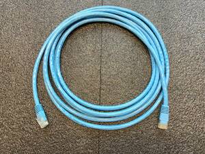 **Buffalo made Ethernet cable CAT6 3myoli line specification light blue **