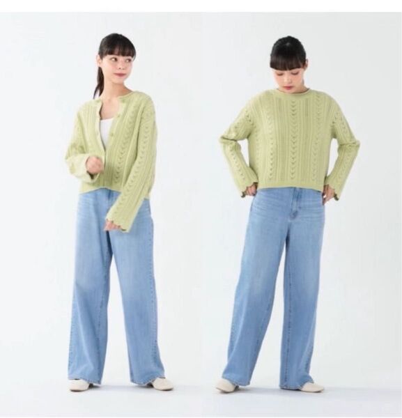 ジーユー GU 2WAYレーシーカーディガン 春 UNIQLO