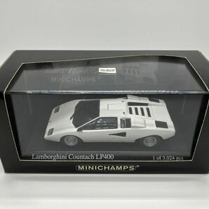 ミニチャンプス 1/43 Lamborghini Countach カウンタック LP400 1974 (ホワイト) [430103104]の画像2