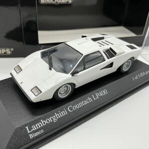 ミニチャンプス 1/43 Lamborghini Countach カウンタック LP400 1974 (ホワイト) [430103104]の画像4