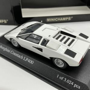 ミニチャンプス 1/43 Lamborghini Countach カウンタック LP400 1974 (ホワイト) [430103104]の画像5