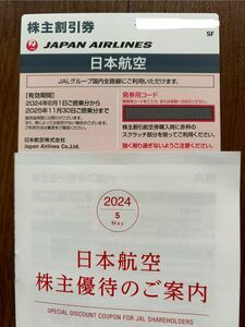 JAL 日本航空 株主割引航空券　有効期限 2025年11月30日