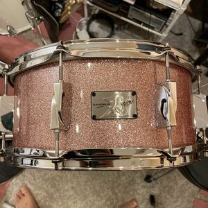 ANOPUS JSM-1465 Rose Sparkle Lacquer [刃 II YAIBA Maple Snare Drum 14×6.5]