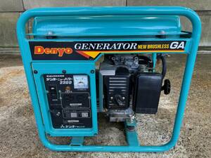 福岡発☆1000円startMust sell!! engine発電機 GA-2306 小typeガソリン デンヨー/Denyo 100V 60Hz 工事・建機・現場・電力 Used item 