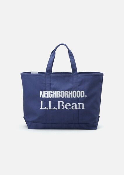 neighborhood×l.l.bean navy トートバッグ