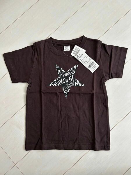 ★新品タグ付き★ダークブラウン devirock デビロック 半袖 Tシャツ 120サイズ