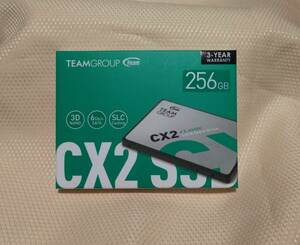 TEAM GROUP CX2 256GB (2.5inch,SSD,SATA)( unused ).
