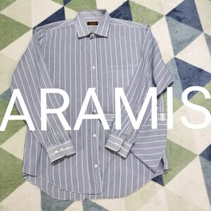 ARAMIS~アラミス メンズストライプ長袖シャツL〜XLサイズ