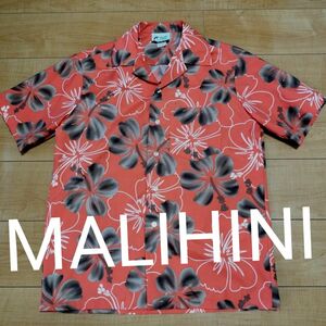 MALIHINI~マリヒニ ハワイ製 メンズアロハシャツ Mサイズ