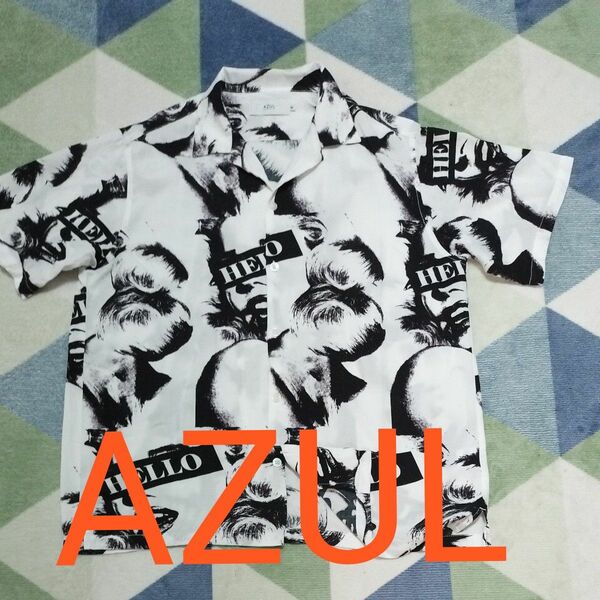 AZUL~アズール メンズアロハシャツMサイズ（L程度）