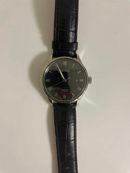 SEIKO セイコー プレサージュ 4R35-02S0 自動巻 時計 腕時計 メンズ 黒文字盤