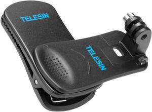TELESIN 360°回転式 クリップ マウント バックパックショルダーストラップクリップマウント アクションカメラ 用 Max
