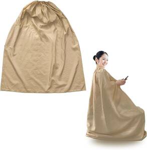 mangoking wormwood steaming mantle home home use business use light weight fine quality cotton cloth comfortable speed .. sleeve hole equipped ( khaki -, 130cm)