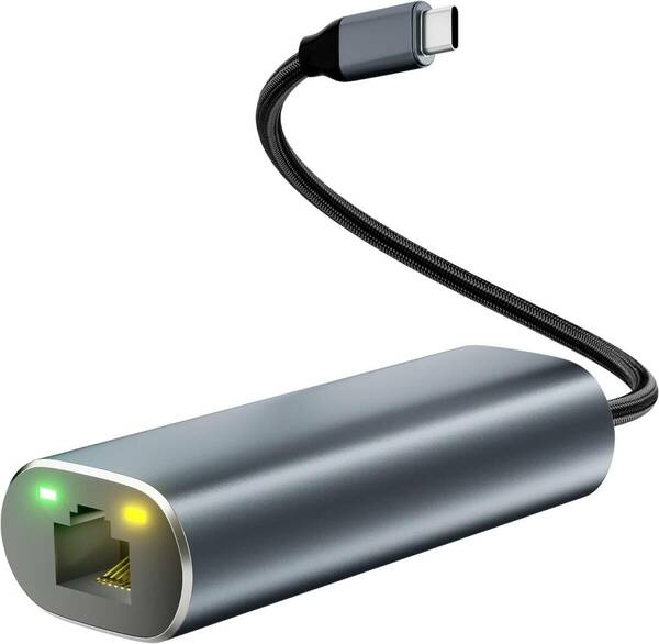 USB C LAN変換アダプター 2.5Gbps 超高速通信 Aibilangose 有線LANアダプター イーサネットアダプタ USB-C to RJ45 ギガビットイーサネッ