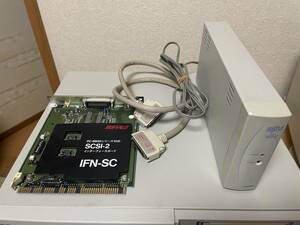 NECのPC-9801、EPSONのPC-386/486シリーズ用　外付けSCSI2SDドライブセット中古