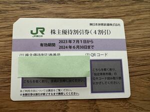 JR東日本株主優待　1〜6枚　2024年6月30日期限