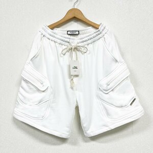 上品ヨーロッパ製※定価3万◆ブルガリア発※RISELIN ショートパンツ 柔らかい 通気 無地 スウェットパンツ ゆったり スポーツウエア 夏 L