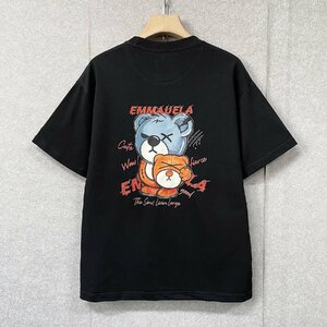 定番・半袖Ｔシャツ 定価2万◆Emmauela・イタリア・ミラノ発◆コットン100％ 快適 通気吸汗 スウェット カットソー 個性 トレンド M/46