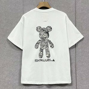 人気・半袖Tシャツ 定価2万◆Emmauela・イタリア・ミラノ発◆上質 吸汗 通気 ソフト 個性 クマ プルオーバー カットソー ストリート 夏 Lの画像1