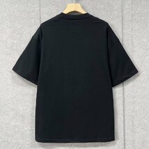 個性・半袖Tシャツ 定価2万◆Emmauela・イタリア・ミラノ発◆コットン100％ ソフト 通気 速乾 オシャレ イラスト カットソー ゆったり M/46_画像2