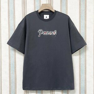 高級 定価2万 FRANKLIN MUSK・アメリカ・ニューヨーク発 半袖Tシャツ コットン100％ 吸汗通気 薄手 英字 シンプル カットソー 男女兼用 XL