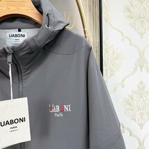 高機能EU製＆定価7万◆UABONI*Paris*マウンテンパーカー*ユアボニ*パリ発◆薄手 撥水 シック 無地 ジャケット 登山服 ジャケット M/46_画像7