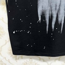 個性EU製＆定価2万◆UABONI*Paris*半袖Tシャツ*ユアボニ*パリ発◆高級 快適 ソフト チェーン付き ゴス スウェット ストリート 男女兼用 L_画像8