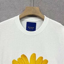 人気・半袖Tシャツ 定価2万◆Emmauela・イタリア・ミラノ発◆コットン100％ 快適 高級 通気 おしゃれ 菊 スウェット カットソー トップス52_画像3