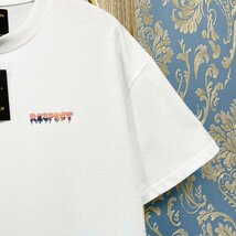 定価2万★christian milada・ミラノ発・半袖Tシャツ★コットン100% 薄手 快適 イラスト トレンド リラックス カットソー 日常 M/46サイズ_画像6