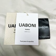 新作EU製＆定価6万◆UABONI*Paris*ブルゾン*ユアボニ*パリ発◆高級 防風 シック トレンド ジャケット 折り襟 エレガント 通勤 日常 L/48_画像9