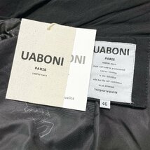 一枚限定EU製＆定価6万◆UABONI*Paris*ジャケット*ユアボニ*パリ発◆上品 防風 頑丈 薄手 英字柄 オシャレ ブルゾン カジュアル M/46サイズ_画像8