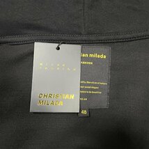 定価4万★christian milada・ミラノ発・パーカー★上品 綿100％ 快適 スウェット トップス 個性 ユニセックス 普段着 2XL/52サイズ_画像9