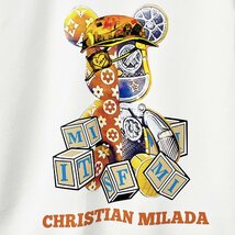 定価4万★christian milada・ミラノ発・トレーナー★コットン100% 上品 通気 吸湿 スウェット 個性 Bearbrick/ベアブリック 普段着 2XL/52_画像8