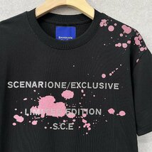 高級・半袖Tシャツ 定価2万◆Emmauela・イタリア・ミラノ発◆コットン 上品 通気 個性 キラキラ ラインストーン カットソー 男女兼用 夏 M_画像5