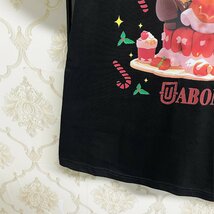 人気EU製＆定価2万◆UABONI*Paris*半袖Tシャツ*ユアボニ*パリ発◆上質 快適 通気 サンタクロース 遊び心 カットソー スウェット 夏 L/48_画像5