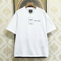 個性EU製＆定価2万◆UABONI*Paris*半袖Tシャツ*ユアボニ*パリ発◆コットン100％ 人気 通気 吸汗 遊び心 カットソー ストリート 夏 XL/50_画像2