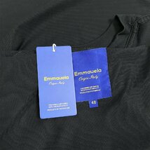 高級・半袖Tシャツ 定価2万◆Emmauela・イタリア・ミラノ発◆コットン 上品 通気 個性 キラキラ ラインストーン カットソー 男女兼用 夏2XL_画像10