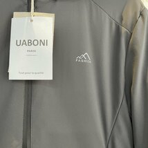 ★★最高級EU製＆定価8万◆UABONI*Paris*コットンジャケット*ユアボニ*パリ発◆中綿入り 暖か ファッション フード脱着可 2XL/52サイズ_画像6